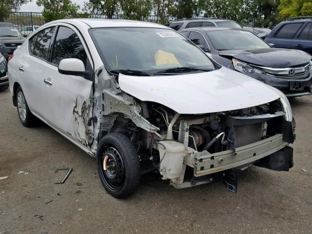 3N1CN7AP1EL816442 - 2014 NISSAN VERSA SV WHITE photo 1