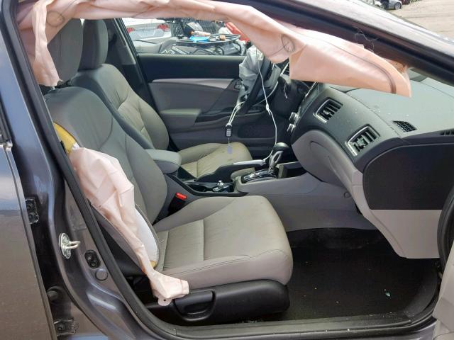 2HGFB2F9XFH503871 - 2015 HONDA CIVIC EXL GRAY photo 5