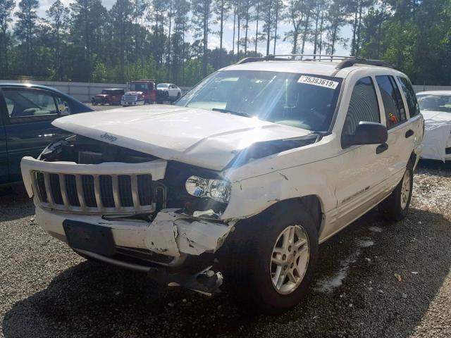 1J4GX48S94C258006 - 2004 JEEP GRAND CHER WHITE photo 2