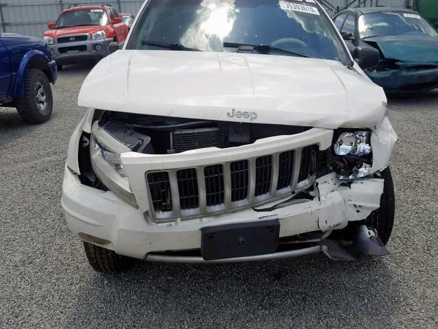 1J4GX48S94C258006 - 2004 JEEP GRAND CHER WHITE photo 7