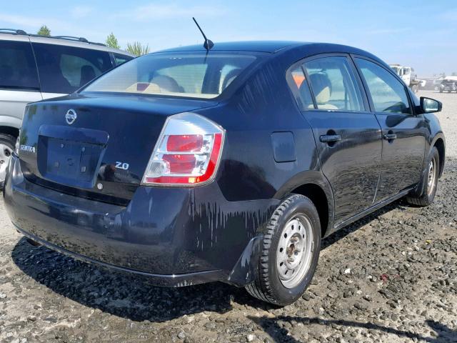 3N1AB61E27L654817 - 2007 NISSAN SENTRA 2.0 BLACK photo 4