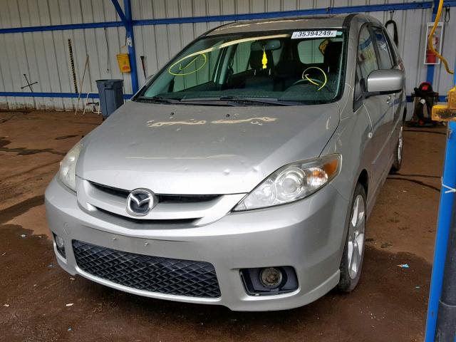 JM1CR293770160964 - 2007 MAZDA 5 SILVER photo 2