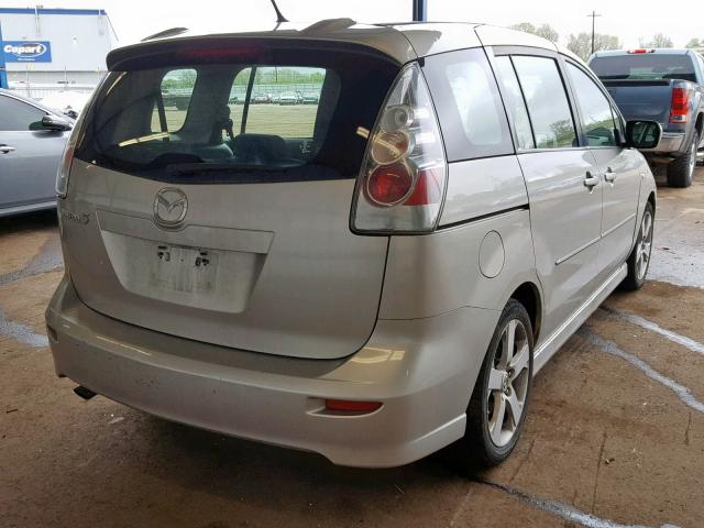 JM1CR293770160964 - 2007 MAZDA 5 SILVER photo 4