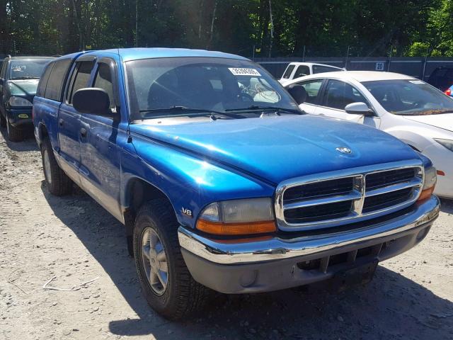 1B7GL2AZ5YS541818 - 2000 DODGE DAKOTA QUA BLUE photo 1