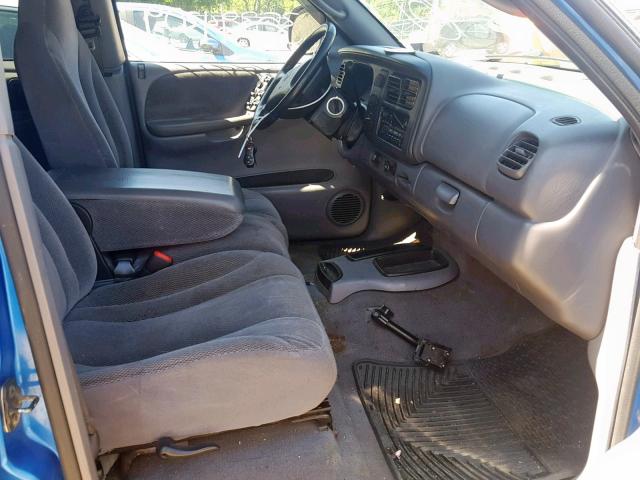 1B7GL2AZ5YS541818 - 2000 DODGE DAKOTA QUA BLUE photo 5