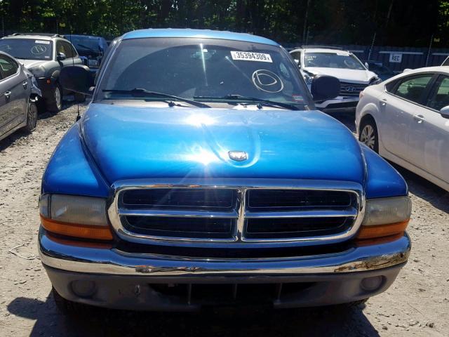 1B7GL2AZ5YS541818 - 2000 DODGE DAKOTA QUA BLUE photo 7