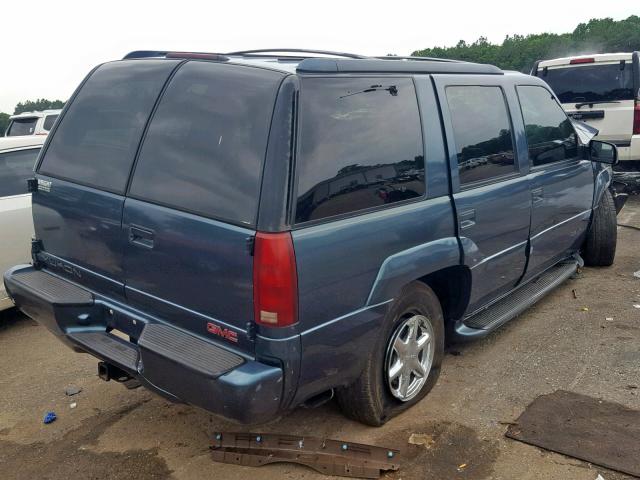 1GKEK63R8YR180286 - 2000 GMC DENALI BLUE photo 4