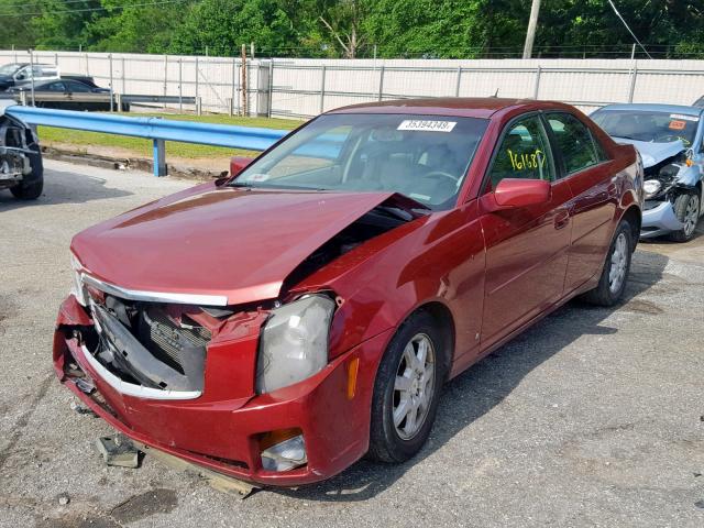 1G6DM57T770157993 - 2007 CADILLAC CTS RED photo 2