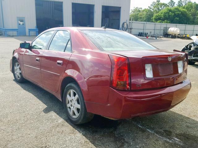 1G6DM57T770157993 - 2007 CADILLAC CTS RED photo 3