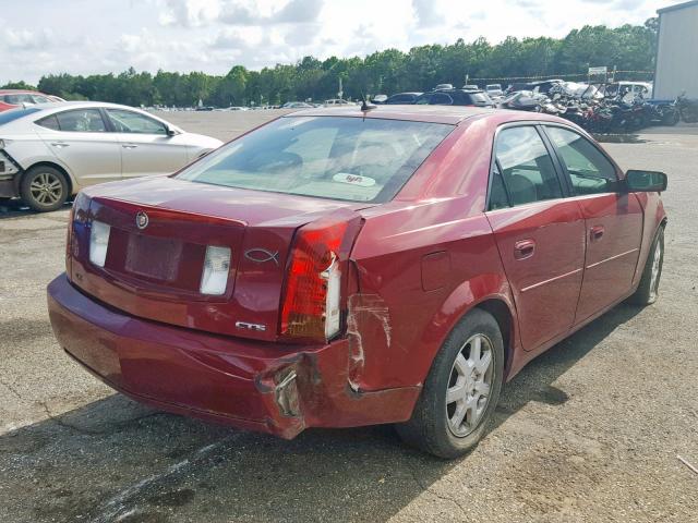 1G6DM57T770157993 - 2007 CADILLAC CTS RED photo 4