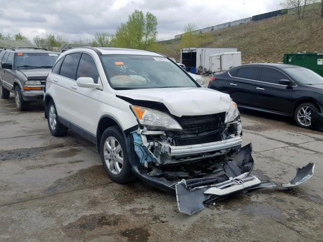 JHLRE38708C054570 - 2008 HONDA CR-V EXL WHITE photo 1