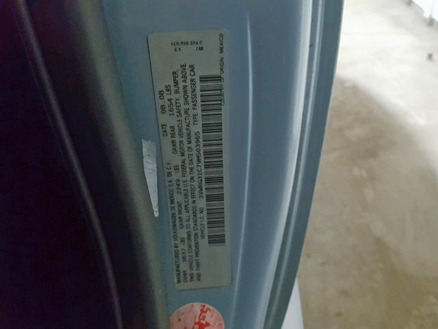 3VWRG31C79M503965 - 2009 VOLKSWAGEN NEW BEETLE ლურჯი ფოტო 10