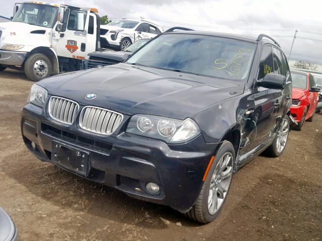 WBXPC93498WJ23669 - 2008 BMW X3 3.0SI BLACK photo 2