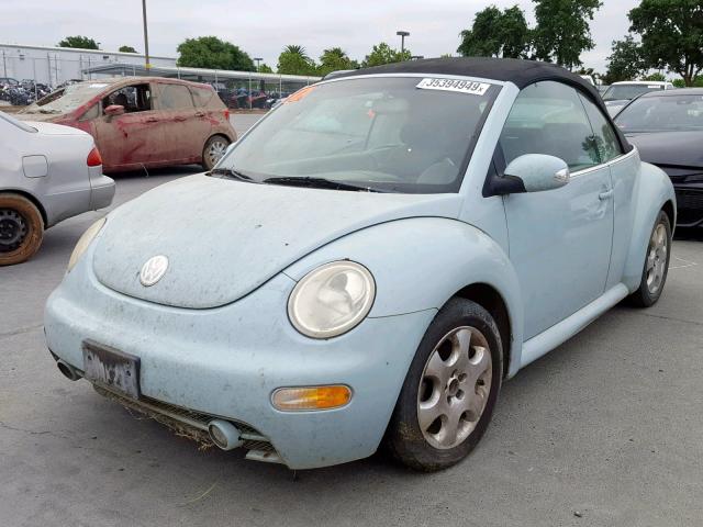 3VWCK21Y23M328770 - 2003 VOLKSWAGEN NEW BEETLE 青绿色 照片 2