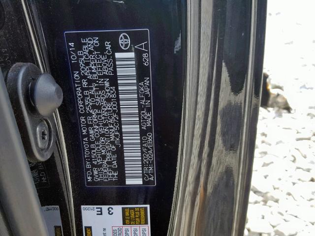 JTKJF5C72FJ001834 - 2015 TOYOTA SCION TC შავი ფოტო 10