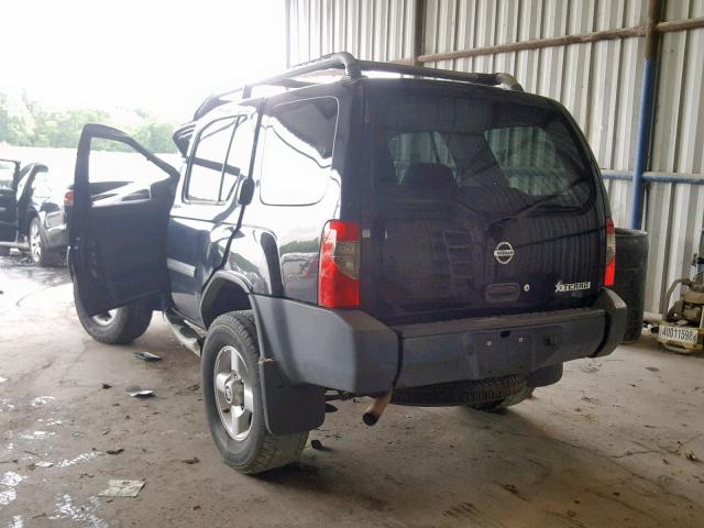 5N1ED28Y92C525782 - 2002 NISSAN XTERRA XE BLACK photo 3