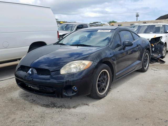 4A3AK24F57E025284 - 2007 MITSUBISHI ECLIPSE GS BLACK photo 2