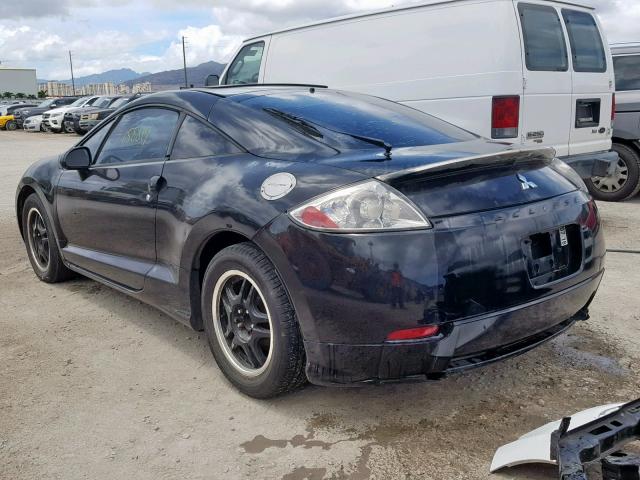 4A3AK24F57E025284 - 2007 MITSUBISHI ECLIPSE GS BLACK photo 3