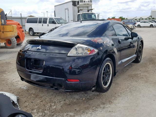 4A3AK24F57E025284 - 2007 MITSUBISHI ECLIPSE GS BLACK photo 4