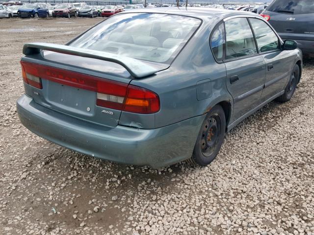 4S3BE635717206820 - 2001 SUBARU LEGACY L GREEN photo 4