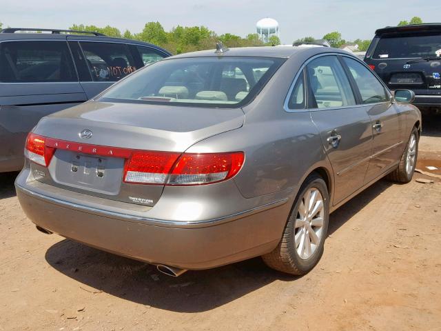 KMHFC46D29A372607 - 2009 HYUNDAI AZERA GLS GRAY photo 4