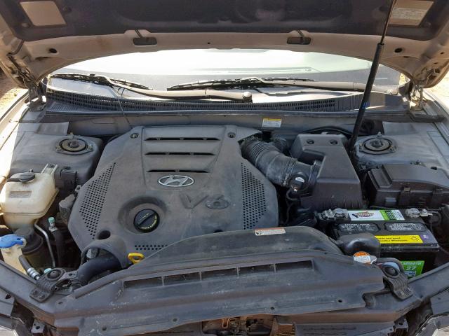 KMHFC46D29A372607 - 2009 HYUNDAI AZERA GLS GRAY photo 7