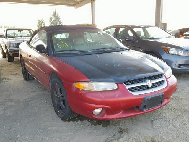 3C3EL55H2TT271209 - 1996 CHRYSLER SEBRING JX RED photo 1