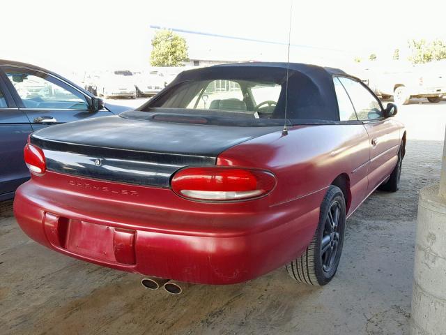 3C3EL55H2TT271209 - 1996 CHRYSLER SEBRING JX RED photo 4