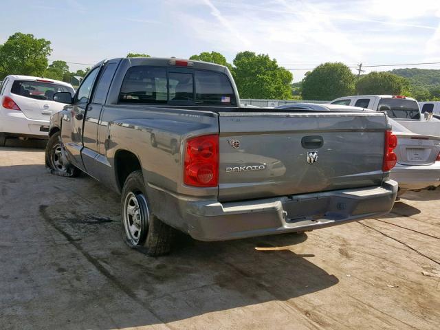 1D7HE22K17S136768 - 2007 DODGE DAKOTA ST GRAY photo 3