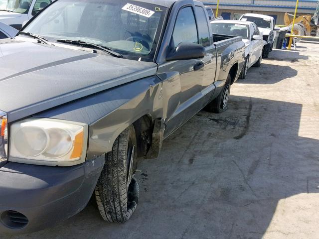 1D7HE22K17S136768 - 2007 DODGE DAKOTA ST GRAY photo 9