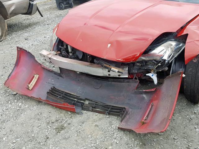 JN1AZ34E43T021571 - 2003 NISSAN 350Z COUPE RED photo 9