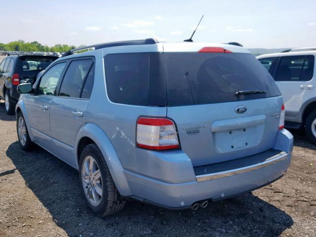 1FMDK06W98GA43399 - 2008 FORD TAURUS X L BLUE photo 3