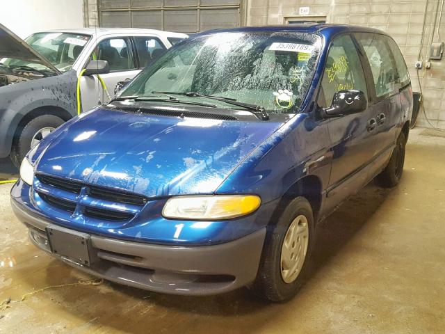 2B4GP25GXYR791504 - 2000 DODGE CARAVAN BLUE photo 2