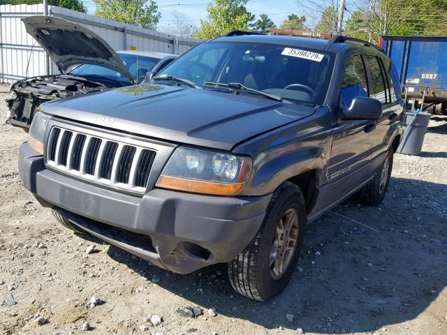 1J4GW48S34C313763 - 2004 JEEP GRAND CHER GRAY photo 2