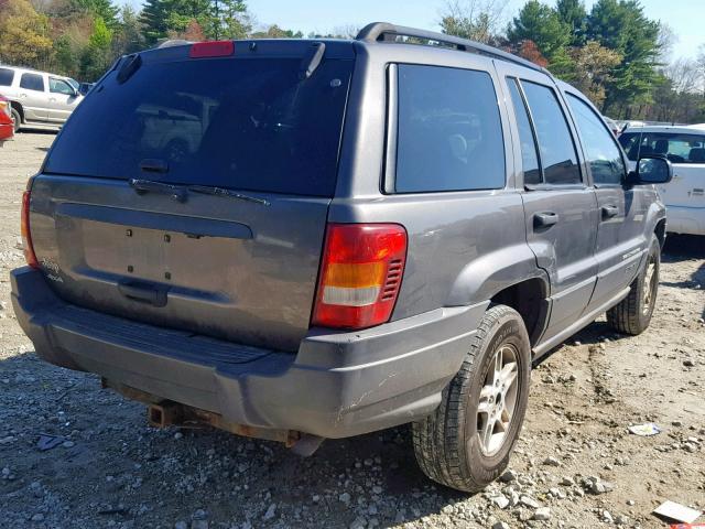 1J4GW48S34C313763 - 2004 JEEP GRAND CHER GRAY photo 4