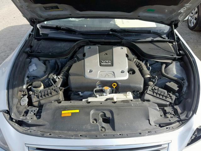 JNKCV64E08M125896 - 2008 INFINITI G37 BASE SILVER photo 7