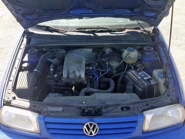 3VWYA81H4WM138842 - 1998 VOLKSWAGEN JETTA K2 BLUE photo 7