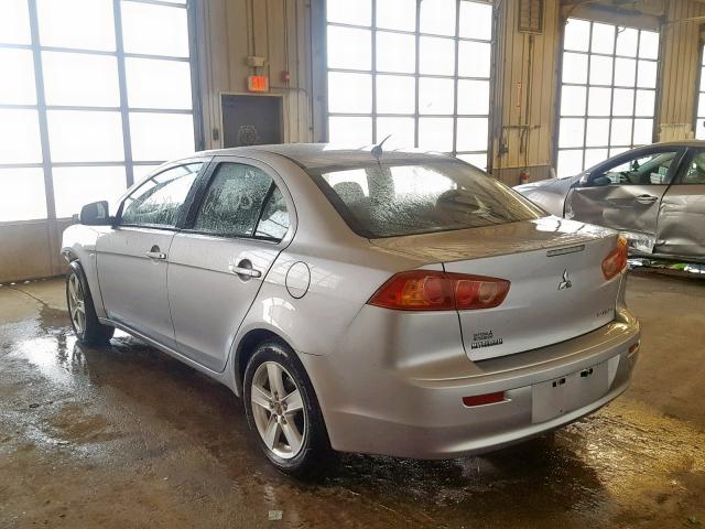 JA3AU26U48U004201 - 2008 MITSUBISHI LANCER ES SILVER photo 3