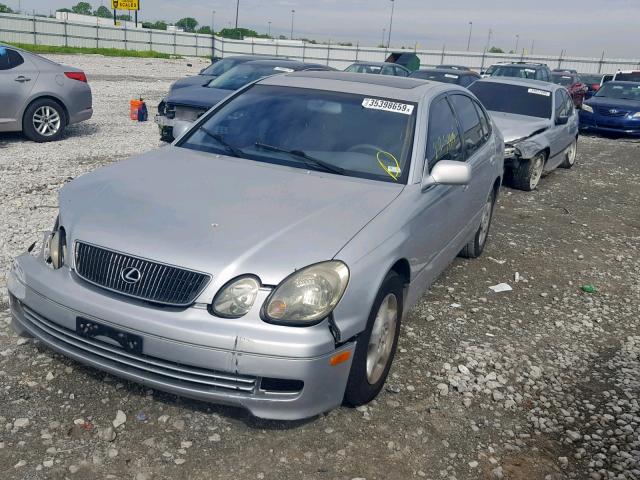 JT8BH68X1W0012980 - 1998 LEXUS GS 400 GRAY photo 2