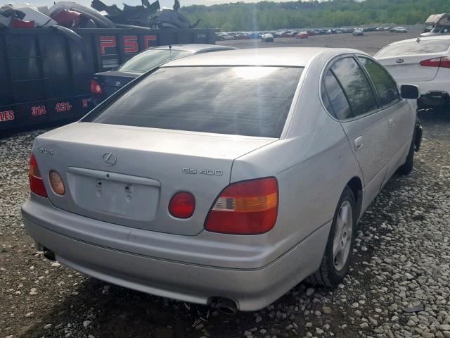 JT8BH68X1W0012980 - 1998 LEXUS GS 400 GRAY photo 4