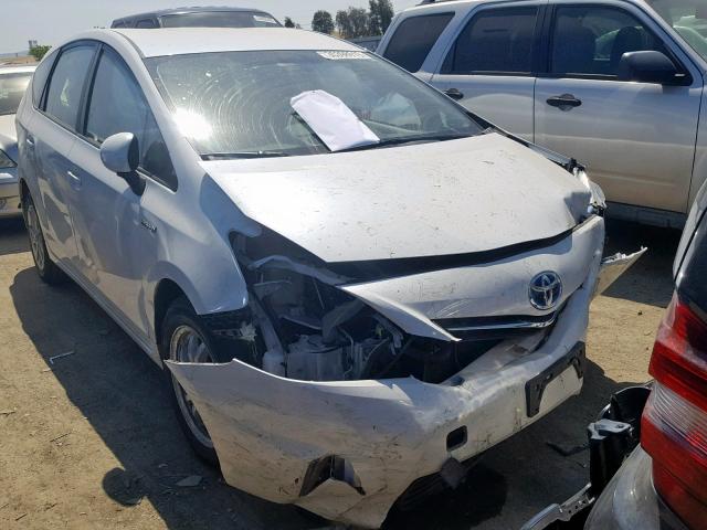 JTDZN3EU8D3231867 - 2013 TOYOTA PRIUS V WHITE photo 1