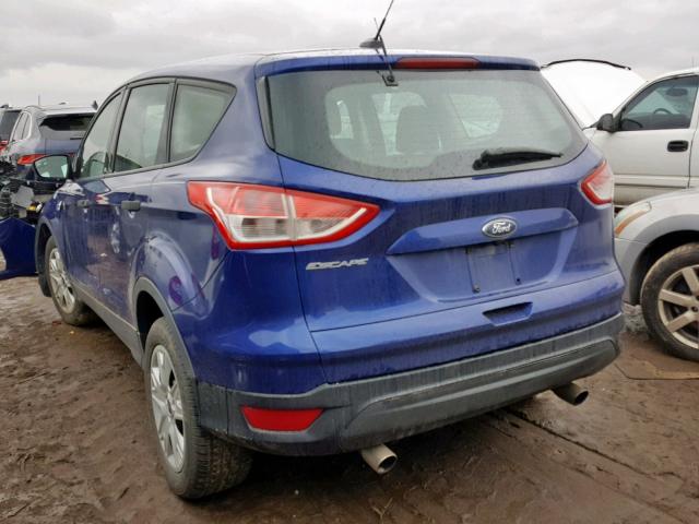 1FMCU0F71EUD92049 - 2014 FORD ESCAPE S BLUE photo 3