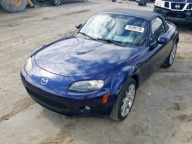 JM1NC25F480139615 - 2008 MAZDA MX-5 MIATA BLUE photo 2