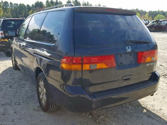 2HKRL18934H500511 - 2004 HONDA ODYSSEY EX BLACK photo 3