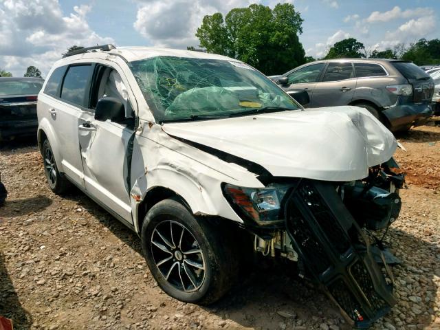 3C4PDCAB4JT295676 - 2018 DODGE JOURNEY SE WHITE photo 1