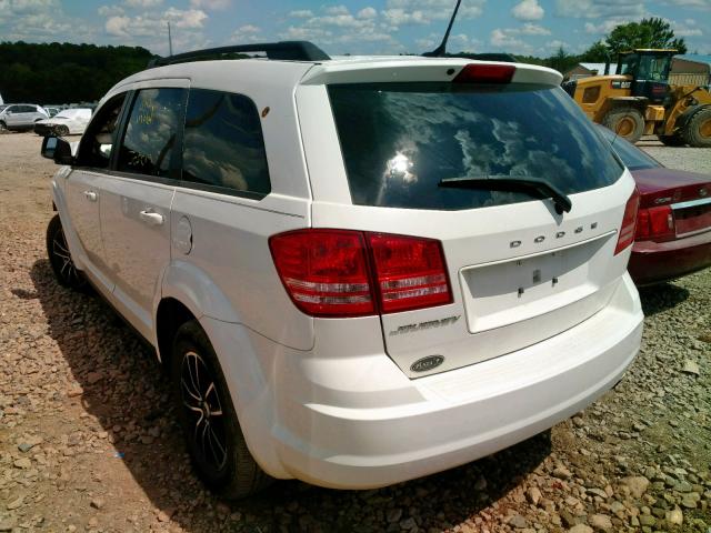 3C4PDCAB4JT295676 - 2018 DODGE JOURNEY SE WHITE photo 3