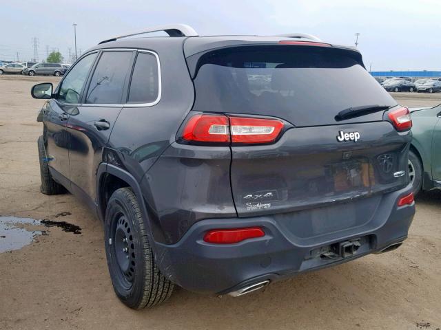 1C4PJMCS1FW589369 - 2015 JEEP CHEROKEE L GRAY photo 3