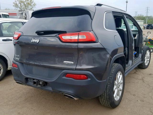 1C4PJMCS1FW589369 - 2015 JEEP CHEROKEE L GRAY photo 4