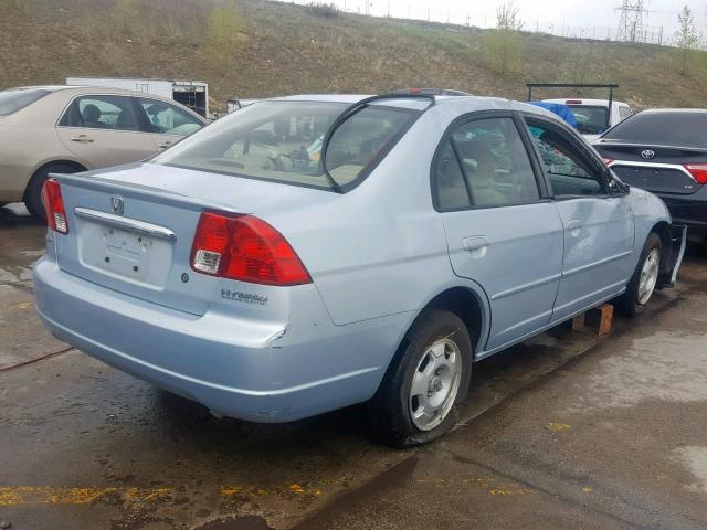 JHMES95663S005079 - 2003 HONDA CIVIC HYBR SILVER photo 4