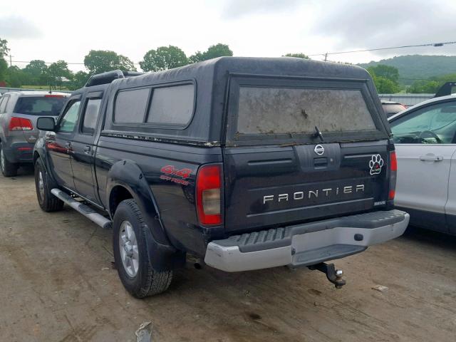 1N6ED29Y33C416073 - 2003 NISSAN FRONTIER C BLACK photo 3